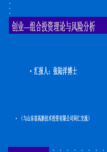 组合投资理论与风险分析