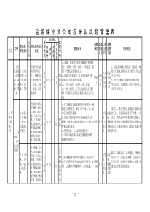 综采队风险管理表