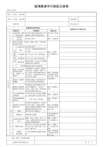 玻璃幕墙平行检验记录表