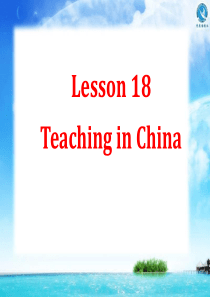 Lesson18-teaching-in-china