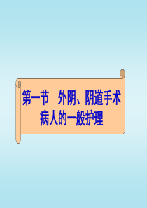 外阴阴道手术病人的护理