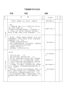 气管插管术操作评分标准