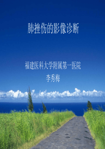 肺挫伤的影像诊断ppt课件