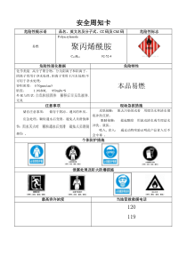 安全周知卡-聚丙烯酰胺PAM