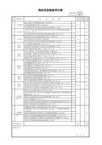 001-高处作业检查评分表GDAQ2030314