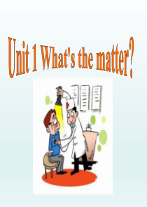 英语人教版八年级下册unit1whats-the-matter