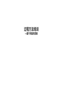 过程方法及风险培训（PDF59页）