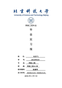 网络工程专业毕业实习报告范文