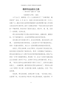 教师专业成长之路