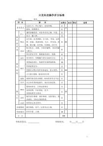 火龙灸考核标准