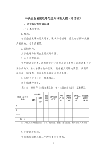 中央企业发展战略与规划编制大纲