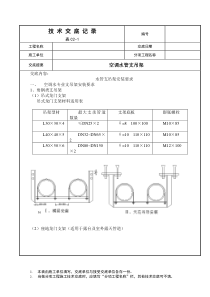 空调水管支吊架技术交底