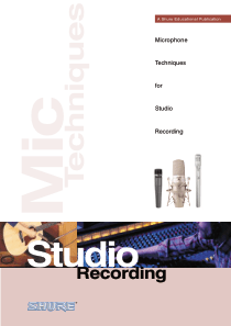 Microphone Techniques for Music - Studio Recording