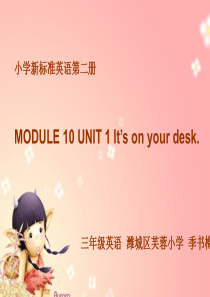 教育部参赛-Its on your desk.-季书梅