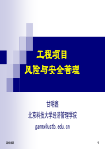 项目风险与安全管理_第三章_