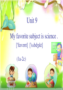 unit9 Whats your favorite subject