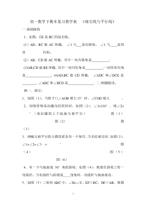 初一数学下期末复习教学案