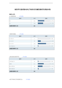 高校学生接受移动电子商务的关键因素研究调查问卷报告