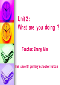 英语教学课件-Unit+2-What++are++you++doing