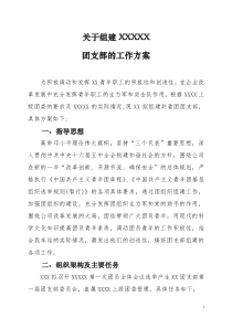 XXX团支部成立方案(修改)