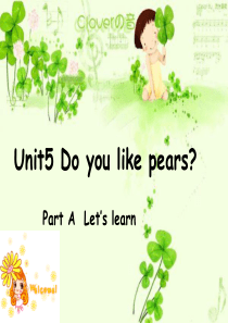 课件-Do-you-like-pears