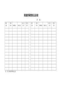 班级消毒情况记录表