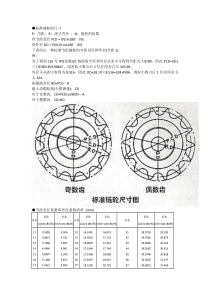 标准链轮尺寸