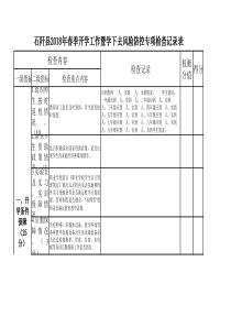 开学工作督查表