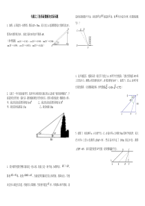 中考数学第二轮复习专题训练--三角函数应用题