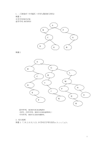 数据结构应用题整理