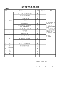 水电安装劳务清单报价表2012.3.12