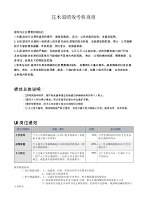 互联网企业技术部绩效考核标准规则