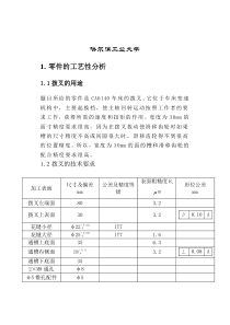 哈工大机械制造课程设计最新完美版