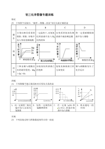 初三化学图像专题训练