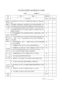 优质课评分表