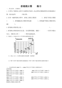 苏教版数学五年级下册-折线统计图-练习