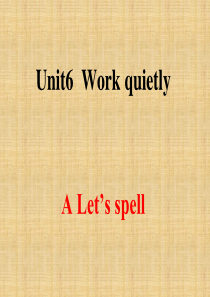 PEP五年级下册-Unit6-A-Let-s-spell