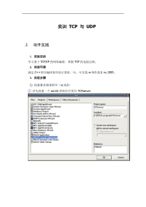 基于TCP-UDP通讯的客户-服务器(CS)程序的实验(实现过程)