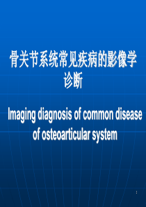 骨关节系统常见疾病的影像学