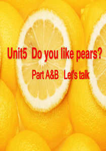 新版pep小学英语三年级下册unit5-B-lets-talk