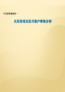 风险管理流程与客户群体分析