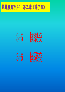 3-5--3-6-核裂变-核聚变(教科版选修3-5)