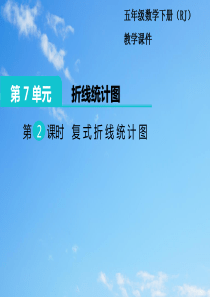 人教数学五年级下册第2课时--复式折线统计图课件