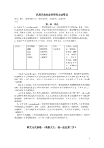 风笑天社会学方法笔记