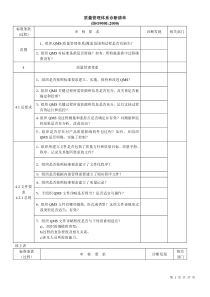 质量管理体系诊断清单