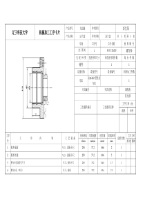 法兰盘工序卡(全套)