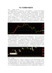 外汇交易模拟实验报告