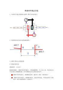 轴对中找正(单表双打法)