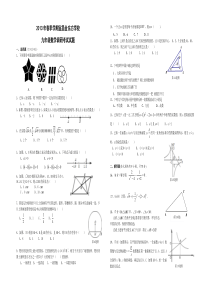 2013金东方学校数学中考模拟题