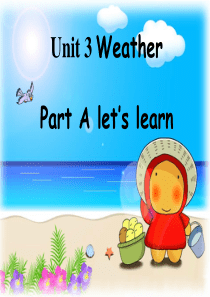 四年级下weather-partA-Let‘s-learn